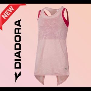 NWT DIADORA Girls’ Studio 2-Layer Training Tie Tank L
